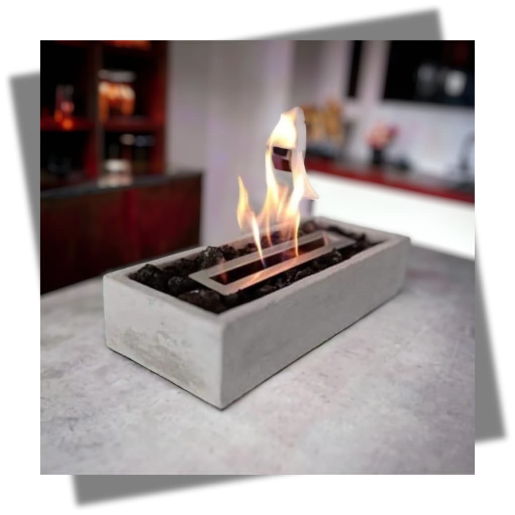 Chimenea rectangular rústica